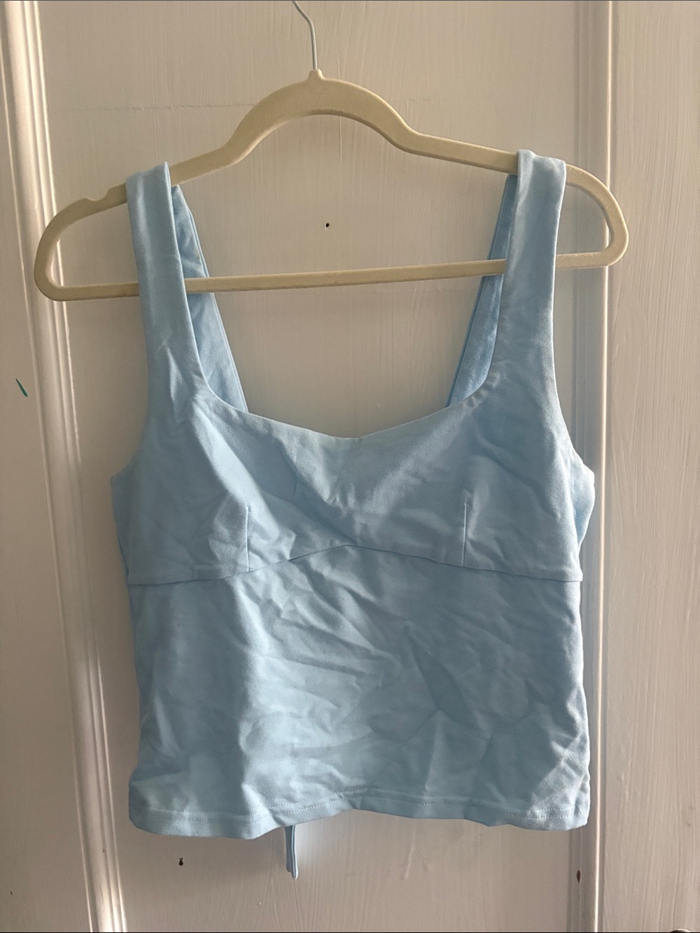 Edikted Pale Blue Square-Neck Tank Top